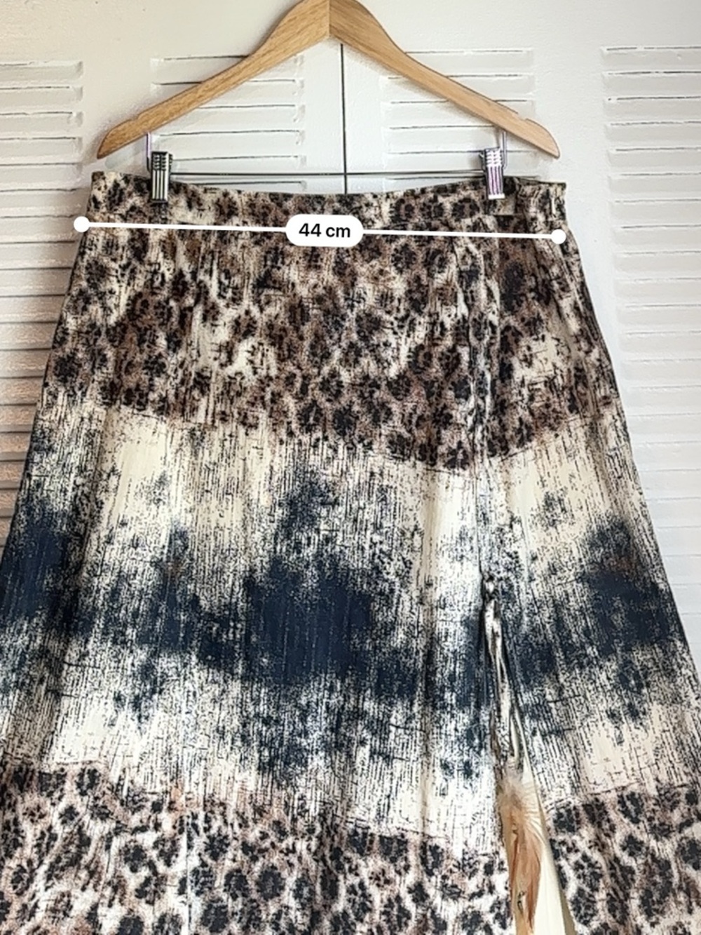 SPANNER Boho Luxe Leopard Midi Skirt | Western Chic Statement | Size 16 - Picture 5 of 8